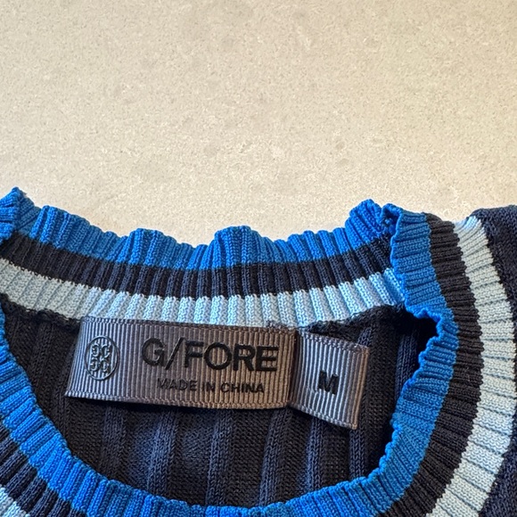 G/FORE Navy and Blue Crew Neck Sweater - Picture 2 of 7